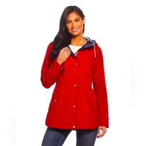 Tommy Hilfiger Red Raincoat